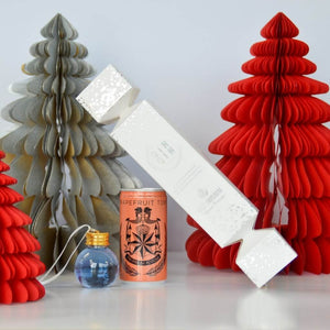 Takapuna ButterflyPea Gin bauble with Grapefruit Tonic Christmas Cracker