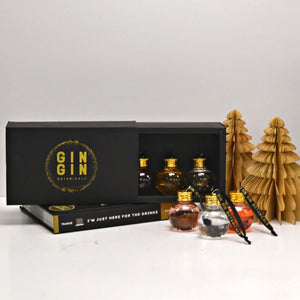 Set of 6 gin baubles in mystery Christmas box