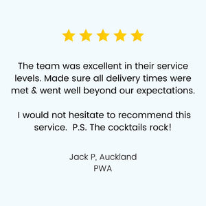 Review of Cocktail box delivery from PWA Auckland