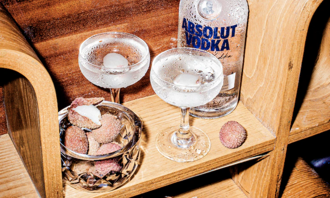 Absolut Lychee Martini Cocktail Recipe