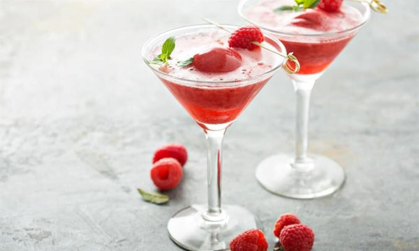 French 75 Raspberry Sorbet Cocktail Recipe | Cocktail Collective