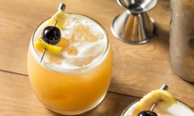 Pineapple Whiskey Sour Cocktail Recipe