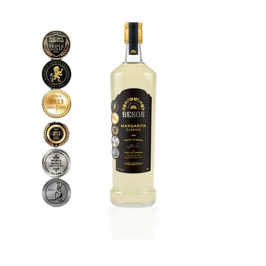 700ml Besos Margarita with awards | Cocktail Collective