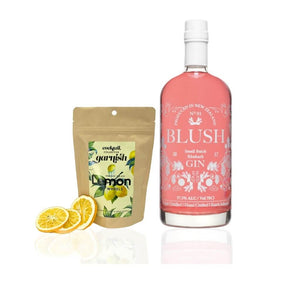 Blush Rhubarb Gin and Lemon Wheel Garnish packet