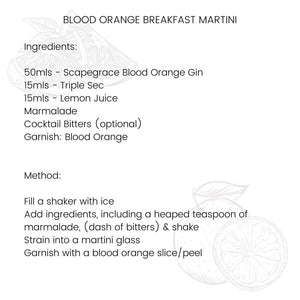 Blood Orange Breakfast Martini Recipe