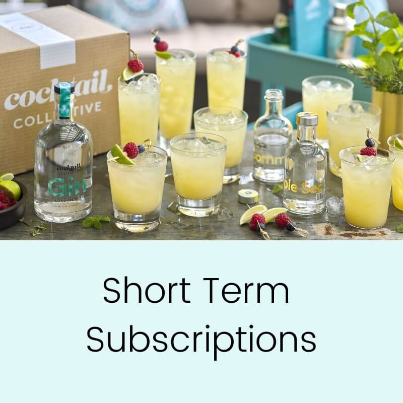 10 Summer Cocktails displayed on a deck table