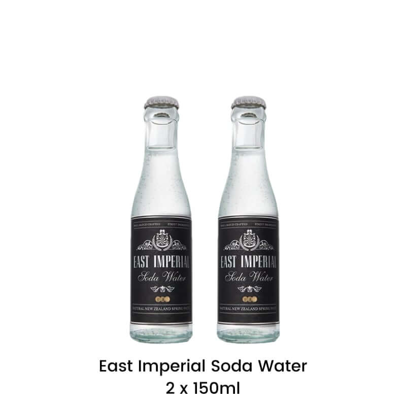 2 East Imperial Soda Water bottles