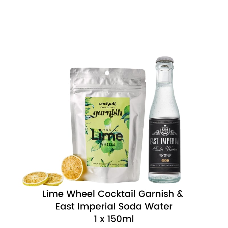 Lime Wheels and East Imperial Soda Water