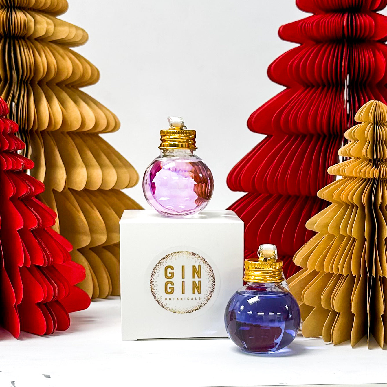 Cranberry, Raspberry & Butterfly Pea Gin Bauble Duo
