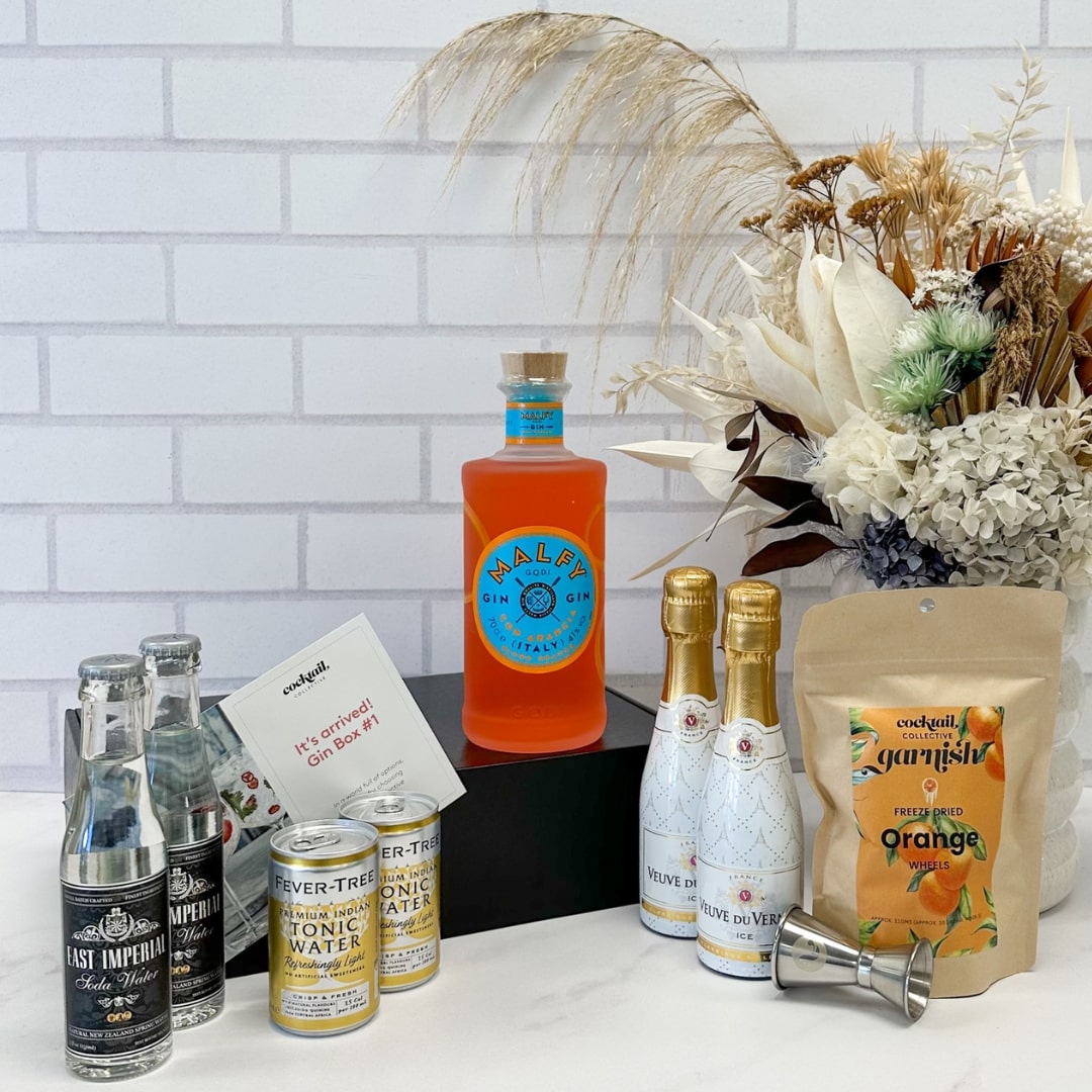 January Gin Subscription box with Malfy Con Arancia Gin