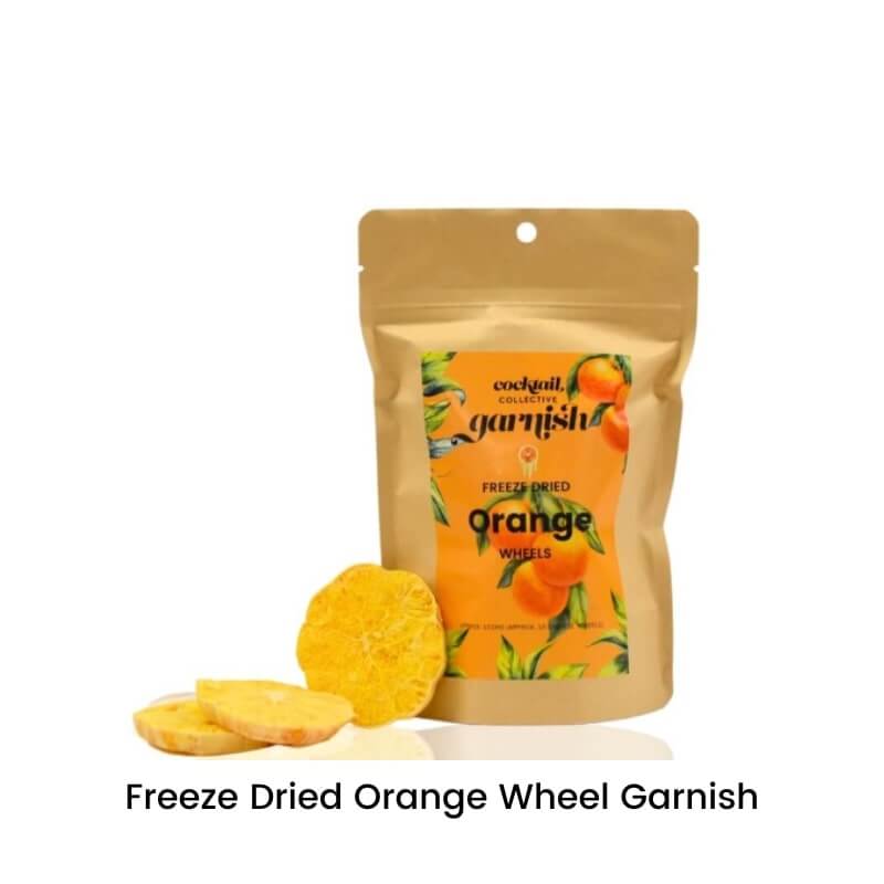 Freeze Dried Orange Wheel Cocktail garnish