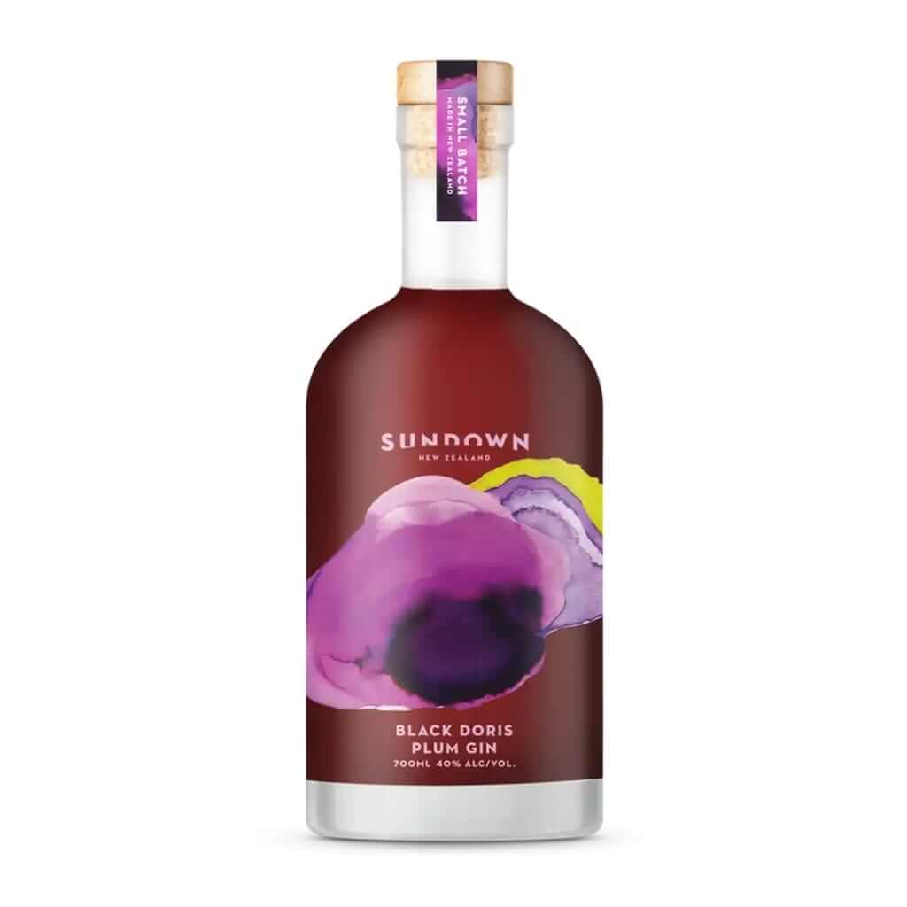Sundown Black Doris Plum Gin Bottle