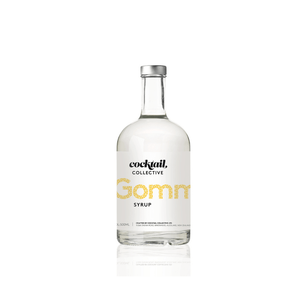 A 500ml bottle of Gomme cocktail Syrup from Cocktail Collective 