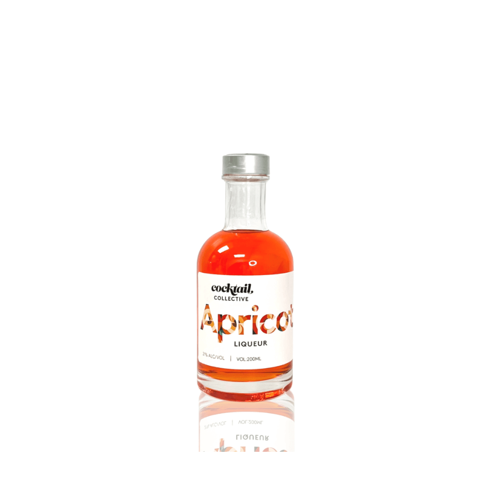 A bottle of Apricot Liqueur from Cocktail Collective