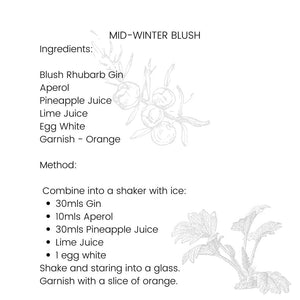 Mid- Winter Blush cocktail recipe 