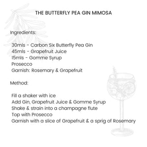 The Takapuna Butterfly Pea Gin Mimosa Recipe