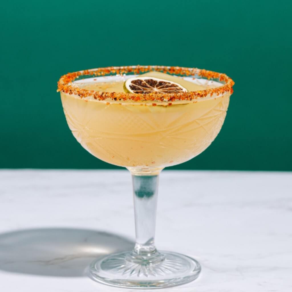 Margarita Cocktail with Tio Pablo Chipotle Salt Rim