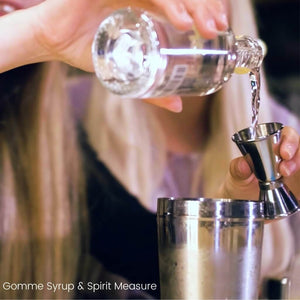Measuring Gomme Syrup in a Spirit Measure