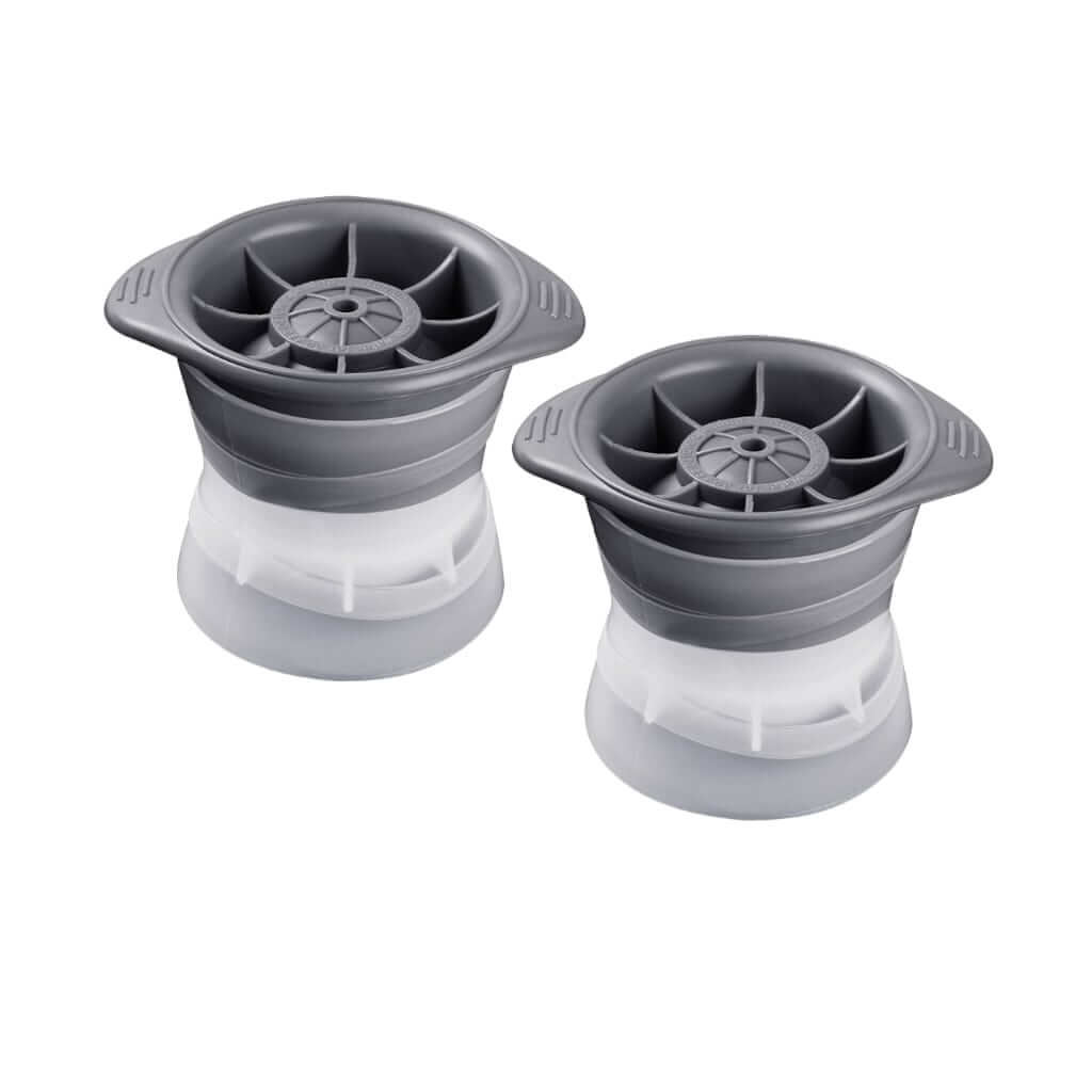 Set of 2 spherical silicone ice moulds