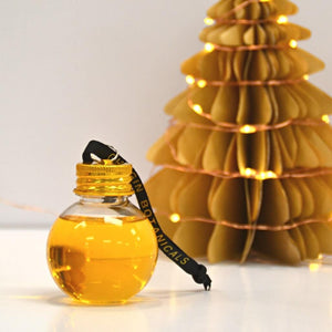 Weekender Orange Gin Christmas bauble close up