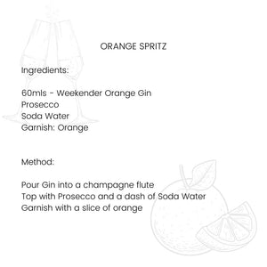 Weekender Orange Gin Spritz Cocktail Recipe